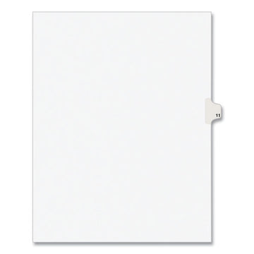 Avery® Preprinted Legal Exhibit Side Tab Index Dividers, Avery Style, 10-tab, 11, 11 X 8.5, White, 25-pack freeshipping - TVN Wholesale